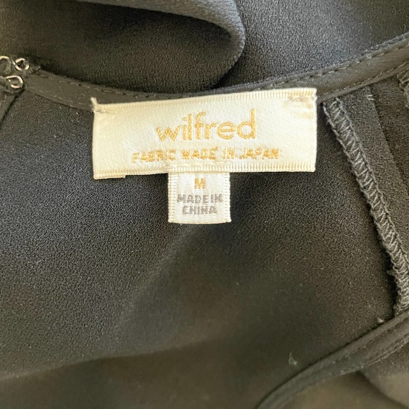 Aritzia Wilfred Sleeveless Peplum Open Back Top In Black Size Medium - Picture 12 of 13